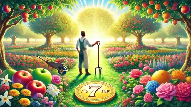 7 de Oros Tarot Recoger lo Sembrado 7 de Oros Tarot Recoger lo Sembrado