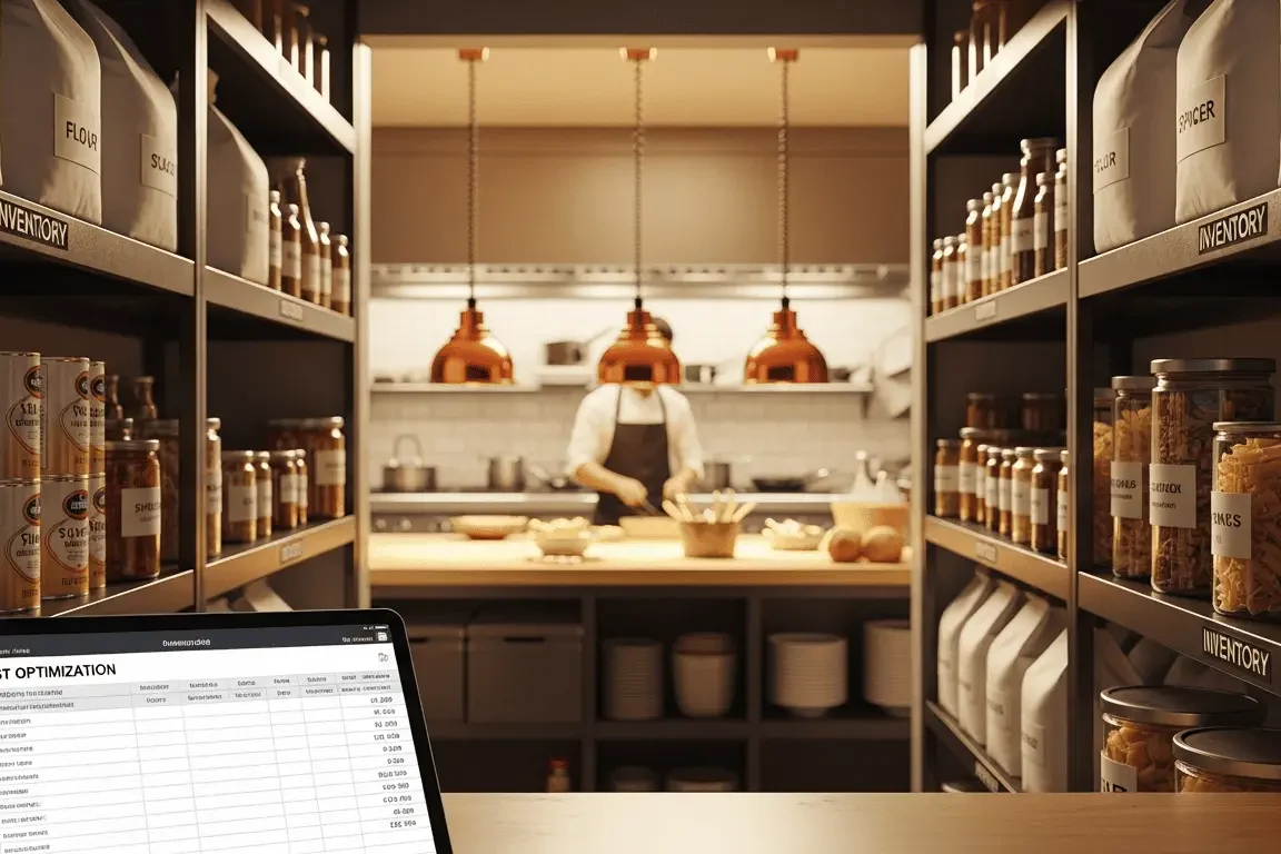 Optimización de costos mediante inventarios en un restaurante