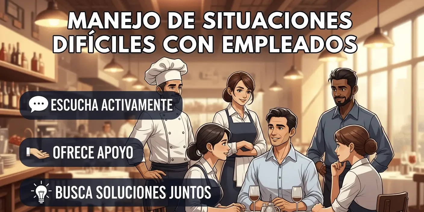 Manejo de situaciones difíciles con empleados en un restaurante