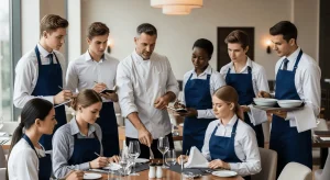 Etapas del servicio al cliente en un restaurante en Tenerife