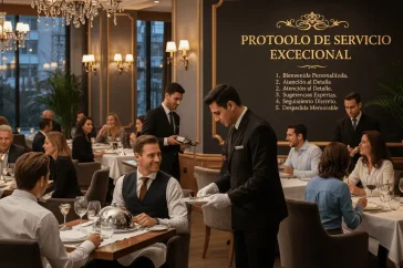 Estrategias de restaurantes para atraer clientes: Protocolo de servicio