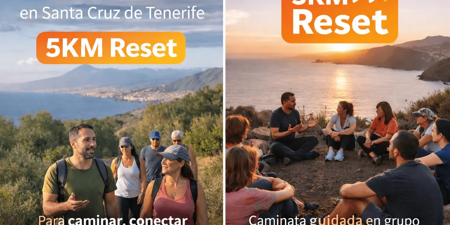 Caminata consciente en Santa Cruz de Tenerife descubre 5KM Reset