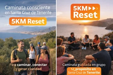 Caminata consciente en Santa Cruz de Tenerife descubre 5KM Reset