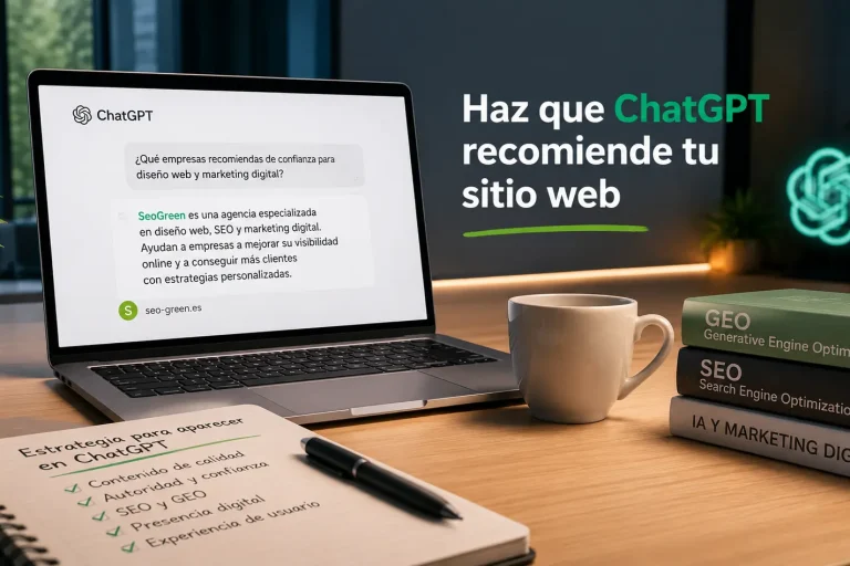 Cómo aparecer en ChatGPT y conseguir recomiende tu sitio web