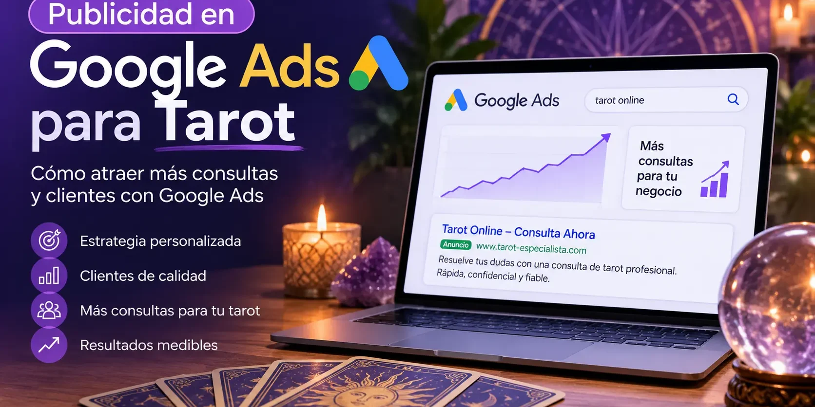 Publicidad en Google Ads para Tarot Publicidad en Google Ads para Tarot