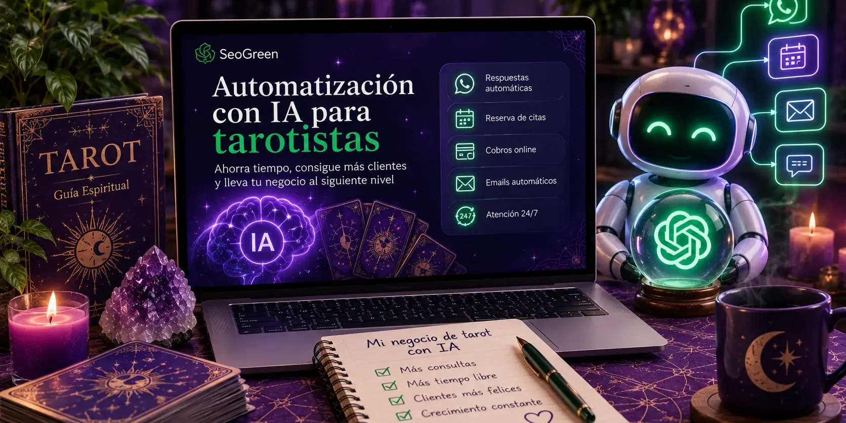 Automatización de reservas para tarotistas