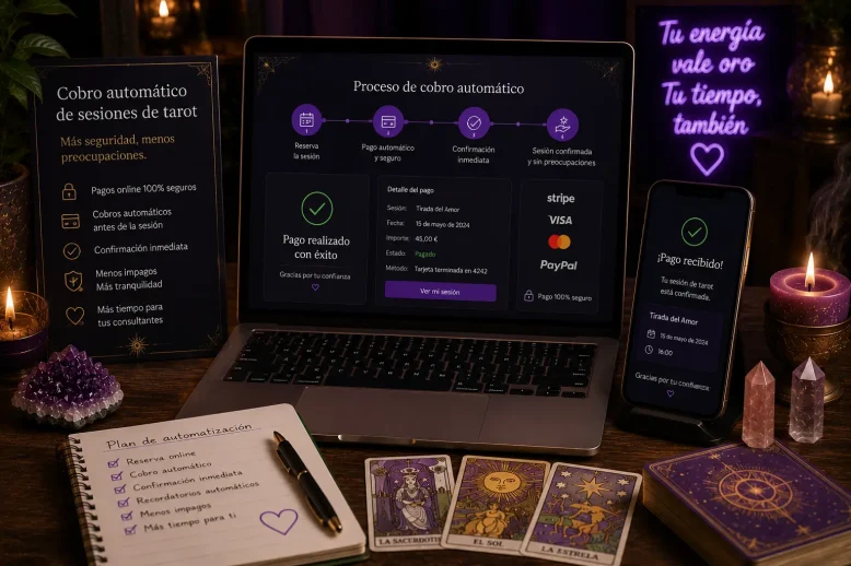 Cobro automático de sesiones de tarot Cobro automático de sesiones de tarot