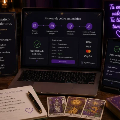 Cobro automático de sesiones de tarot