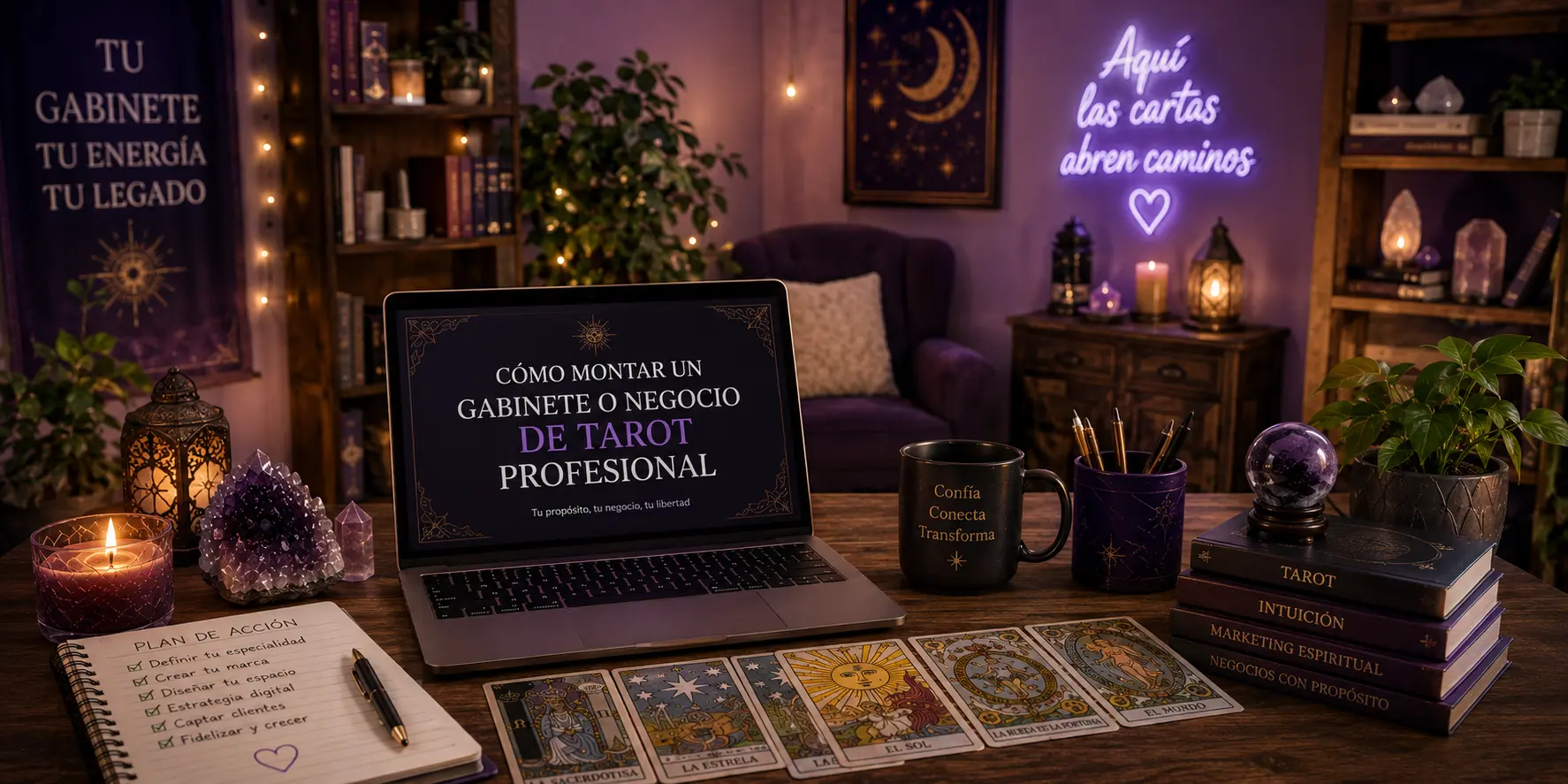 Cómo montar un gabinete o negocio de tarot profesional