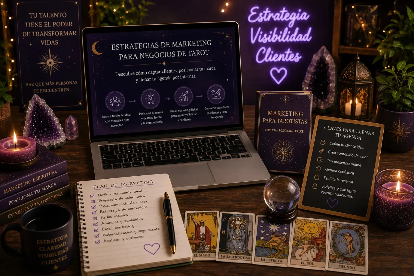 Estrategias de marketing para negocios de tarot