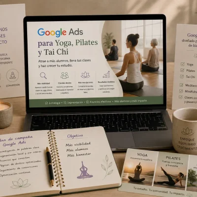 Google Ads para yoga pilates y tai chi