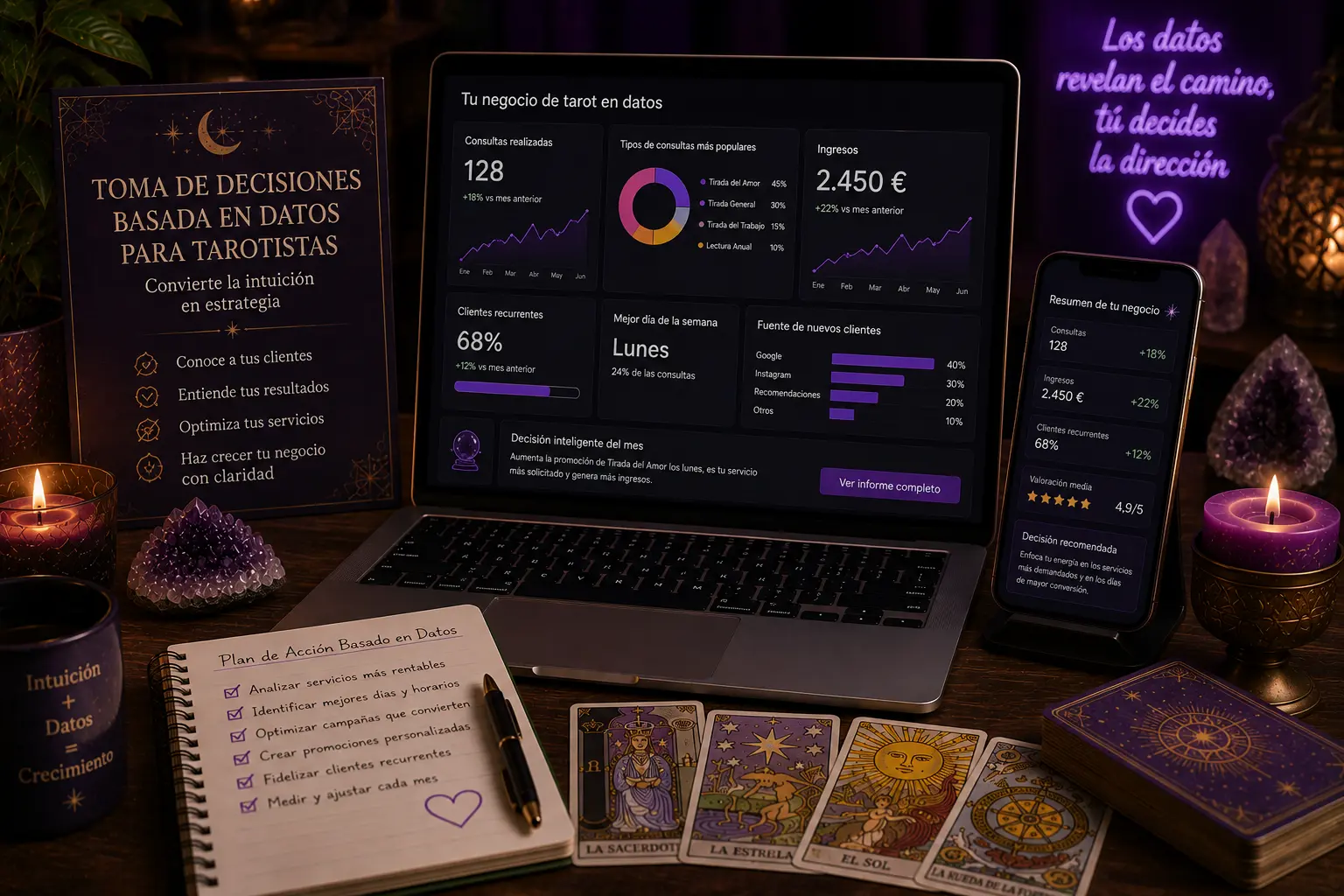 La toma de decisiones en una empresa de Tarot