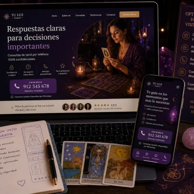 Optimización UX UI para convertir visitas en llamadas