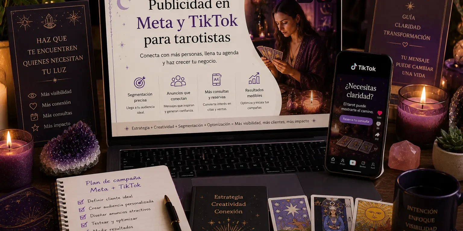 Publicidad en Meta y TikTok para tarotistas Publicidad en Meta y TikTok para tarotistas